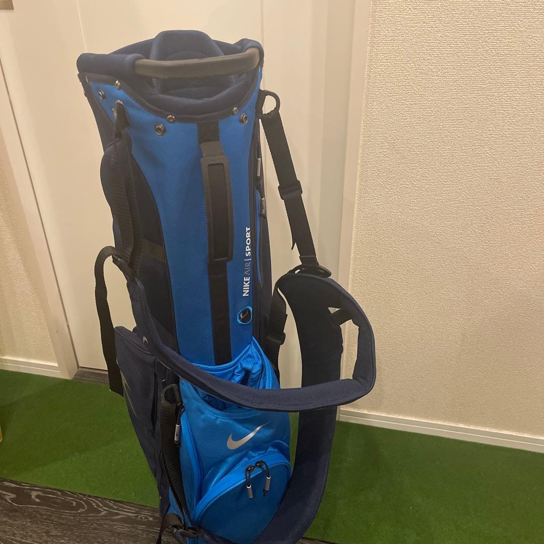 【未使用品】9型Nike 青色系　スタンド式軽量キャディバッグ