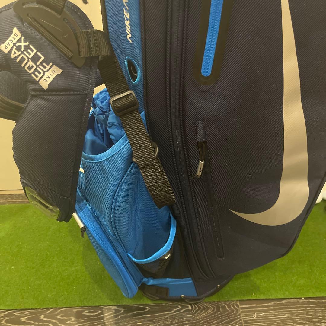 【未使用品】9型Nike 青色系　スタンド式軽量キャディバッグ