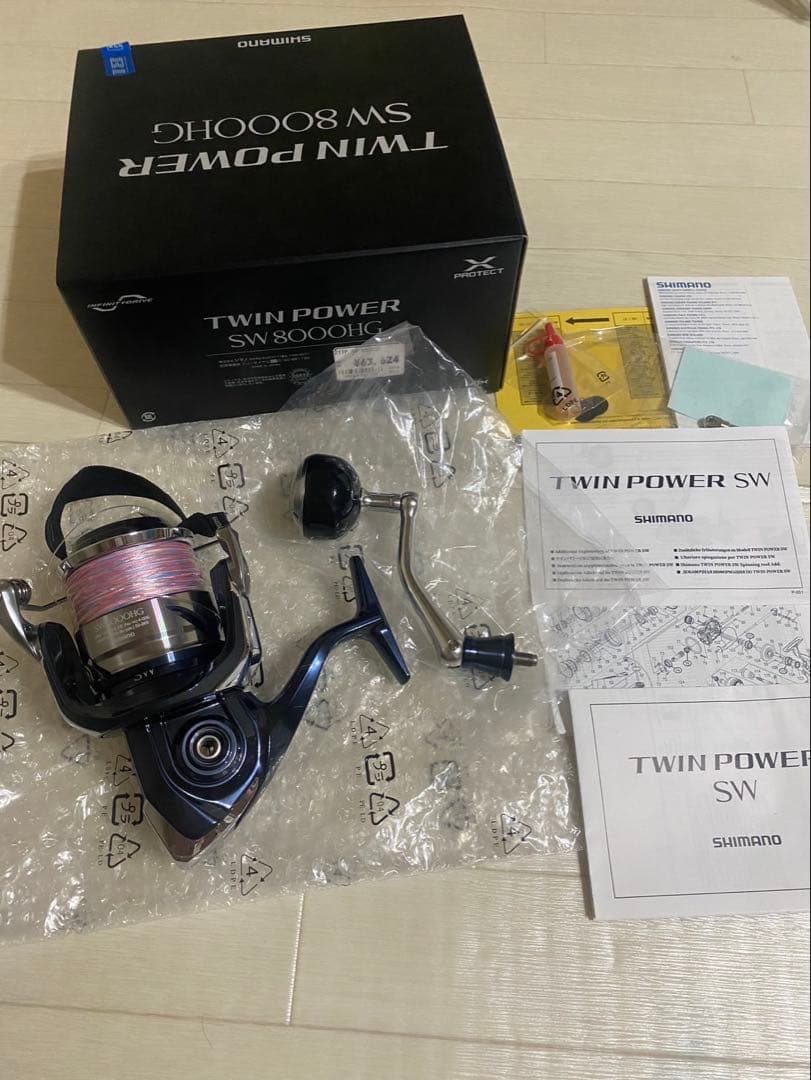 シマノ 21 TWINPOWER ツインパワーSW8000HG 手5