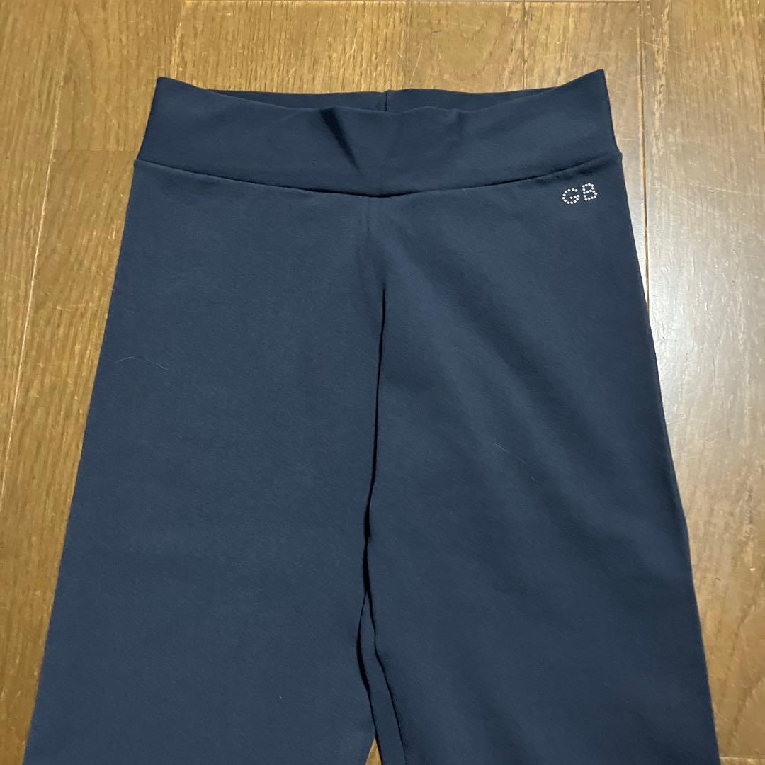 【美品】GB 花柄プリント ヨガパンツ 濃紺