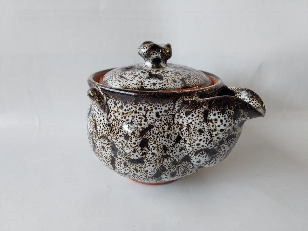 希少品 萩碗 宝瓶 佐々木建 作 萩煎茶器 共箱 現代アート 煎茶道具 新品