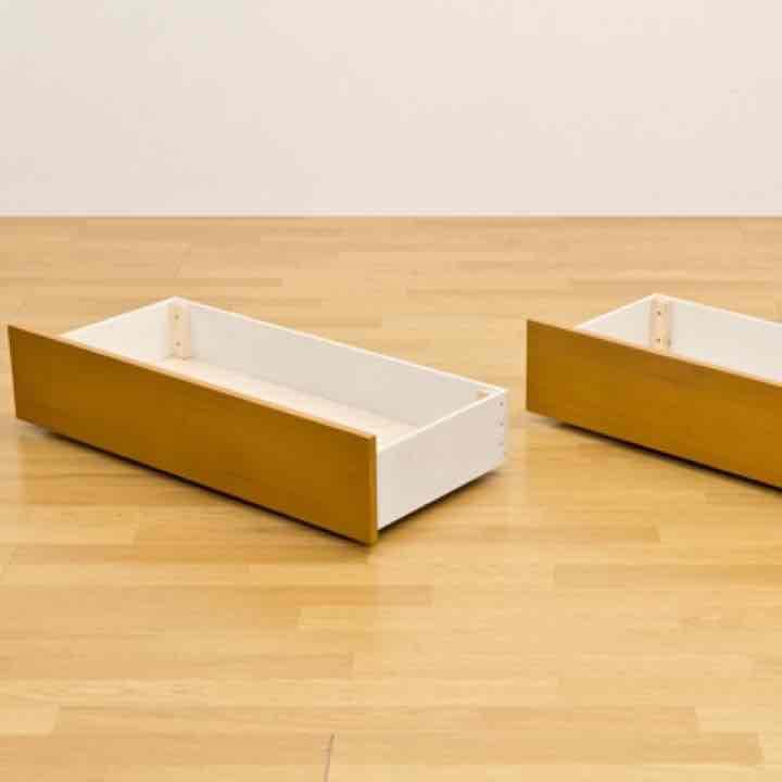 しっかり収納！ベッド引き出し二個セット