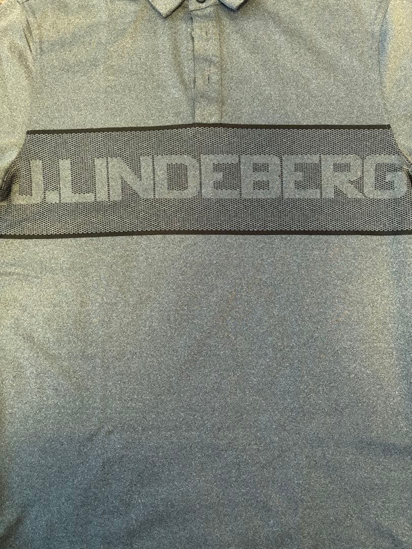 【未使用品】J.LINDEBERG グレー ポロシャツ Sサイズ