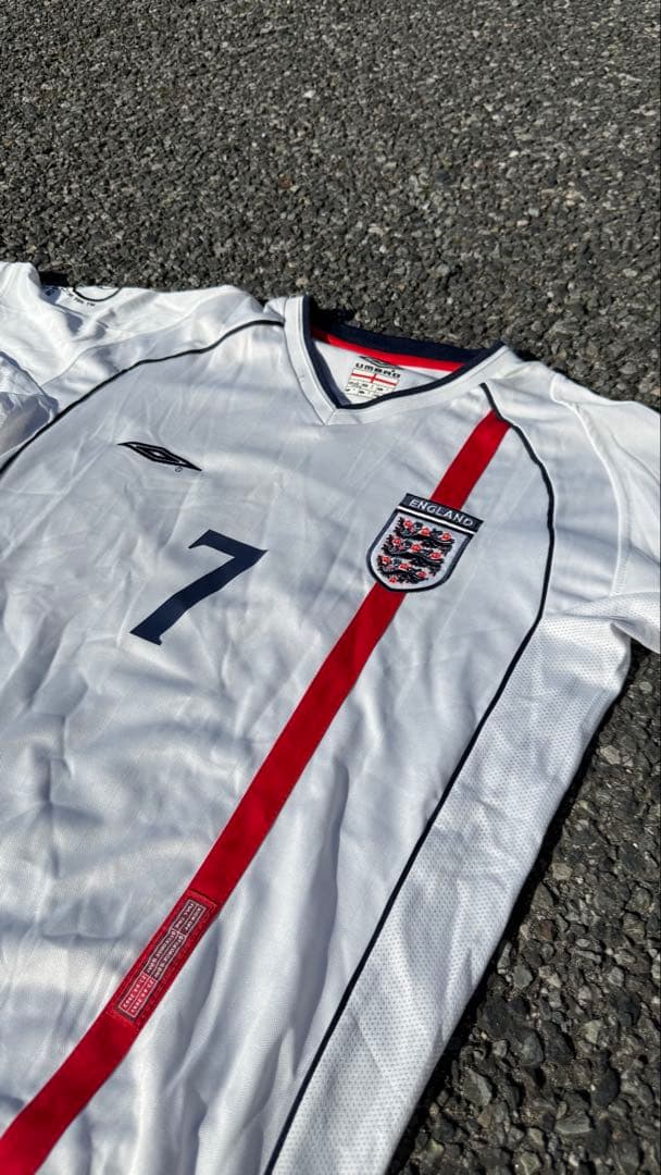 【UMBRO】イングランド代表 7番BECKHAM02 日韓W杯 ユニフォーム
