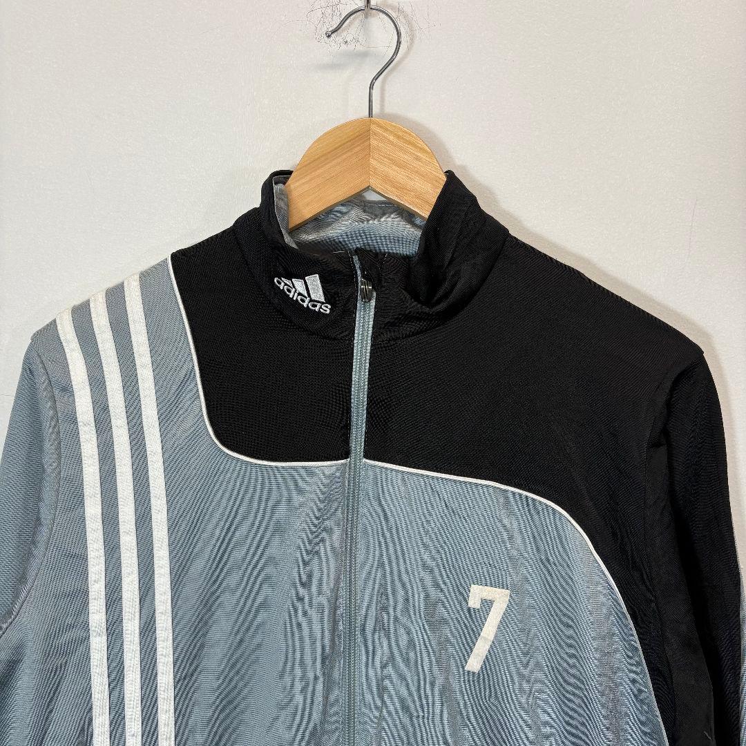 【used】adidas　トラックジャケット　切り替え　レディース 古着ジャージ