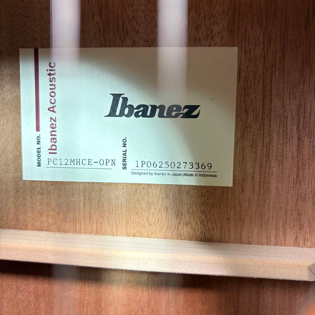 【美品/メンテ済】Ibanez PC12MHCE-OPN エレアコ 弦新品交換済
