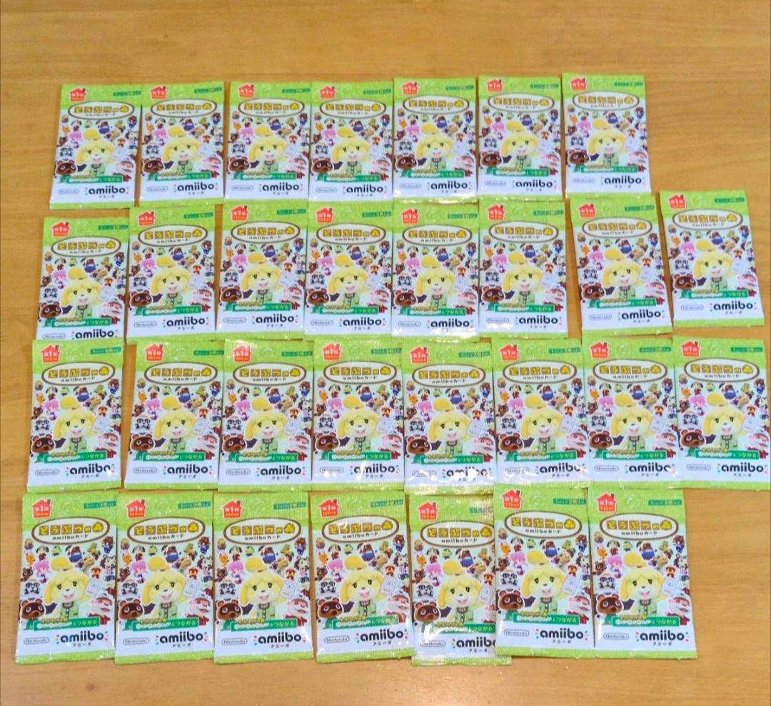 どうぶつの森 amiiboカード 計45パック 第1 ,2, 3弾 サンリオ
