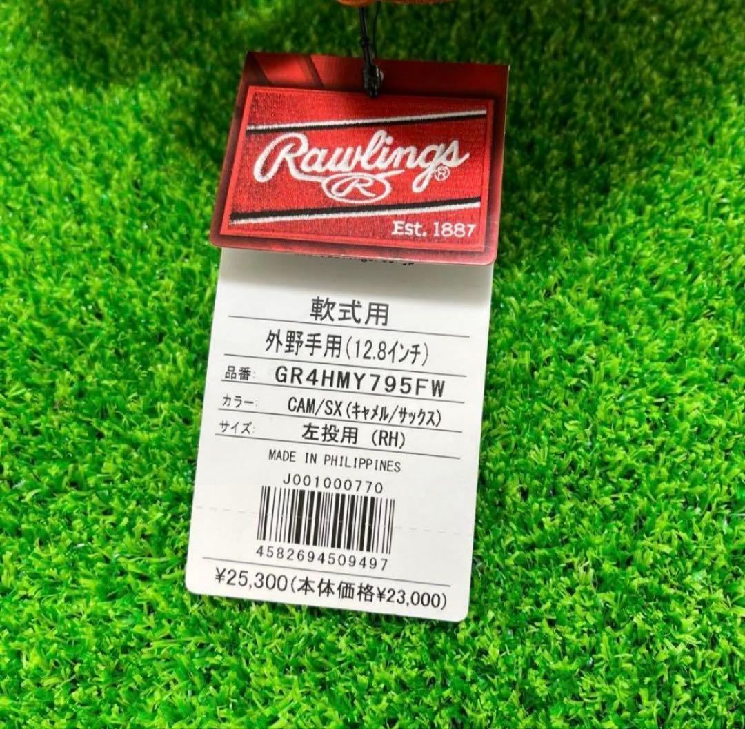 Rawlings ローリングス軟式グローブ左 投げ 外野手用 354