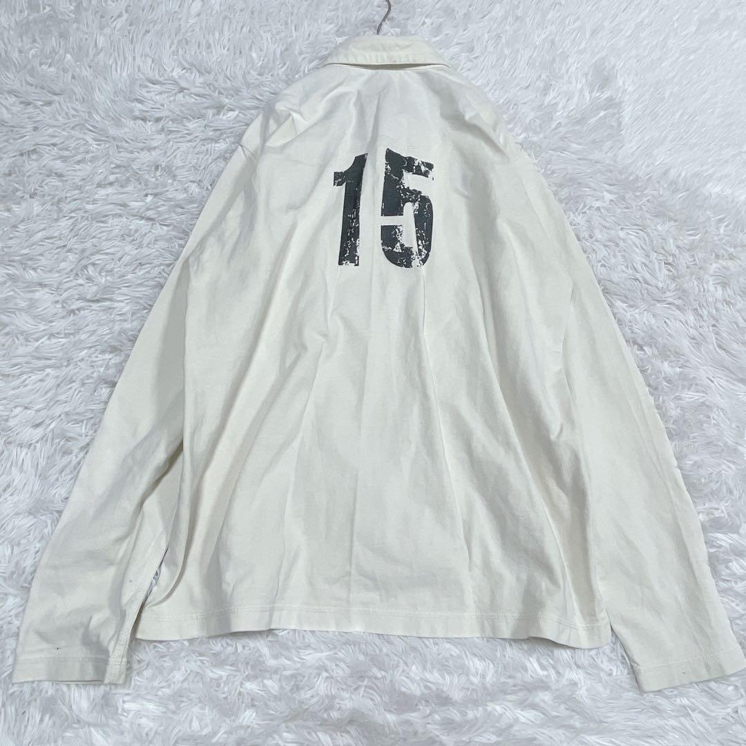 Canterbury アイボリー　ロングスリーブラガーポロ　ＸＬ　RA47112