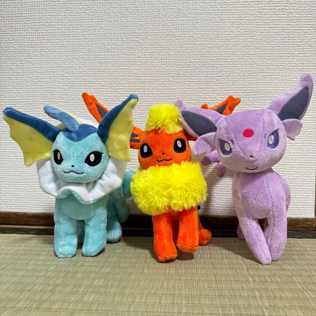 超美品 公式ポケモン イーブイ ブイズ 3体セット