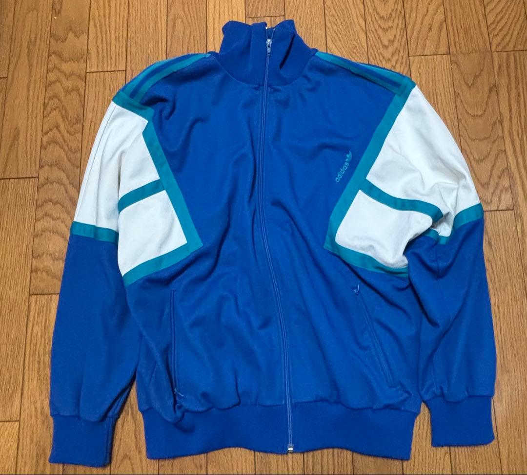adidas ジャージ ジャケット 青