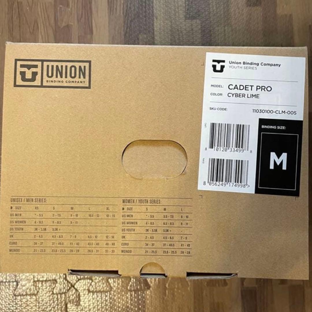 【新品】25-26 UNION CADET Pro