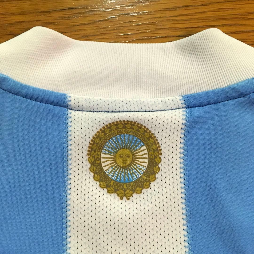 adidas　アルゼンチン代表　アグエロ　ユニフォーム　2010　南アフリカW杯