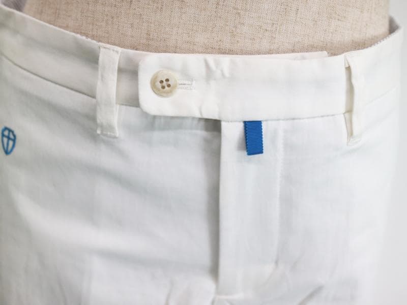 タグ付き　HALYRUID　ホワイト　メンズストレットパンツ　Lサイズ