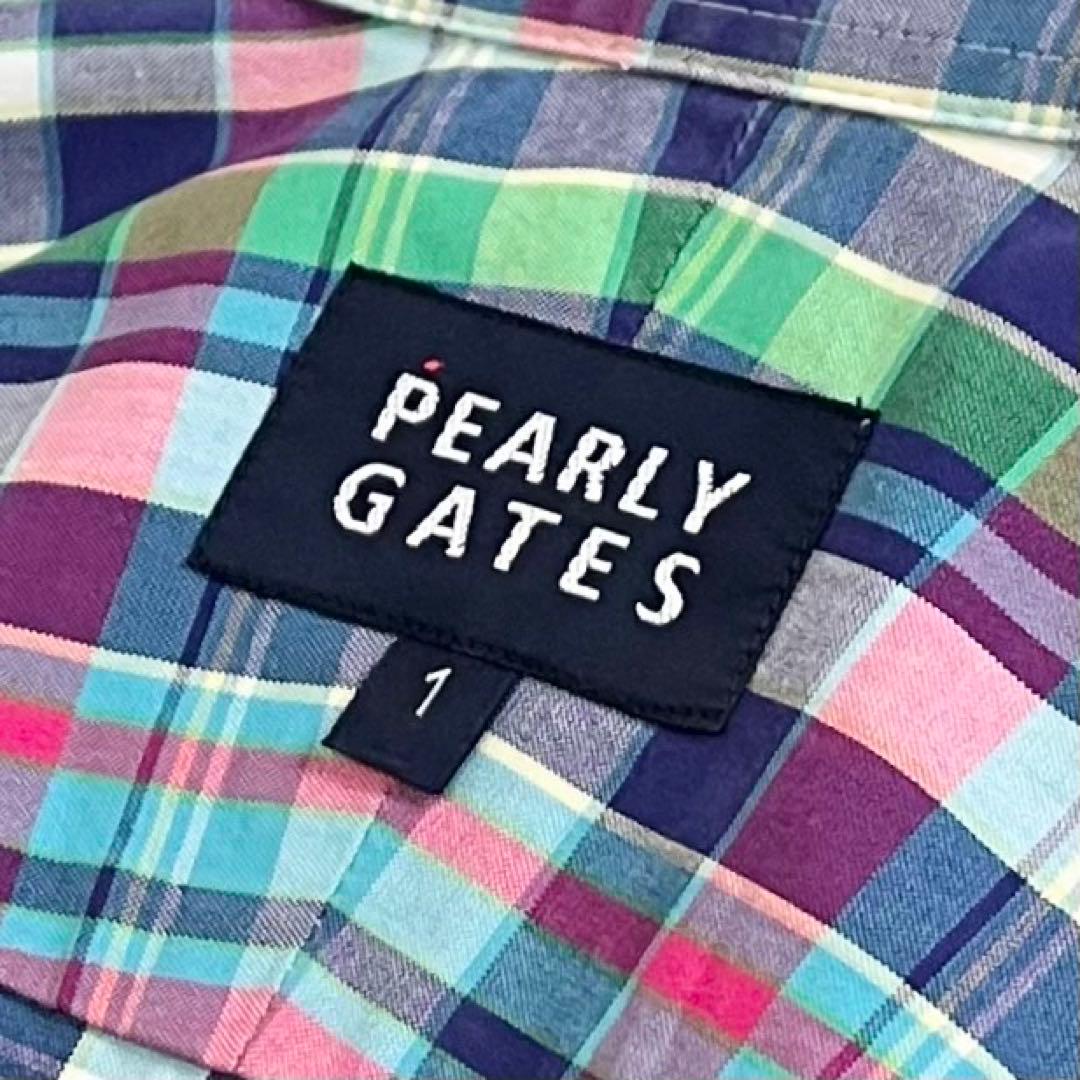PEARLY GATES パーリーゲイツ　ノースリーブワンピース チェック　1