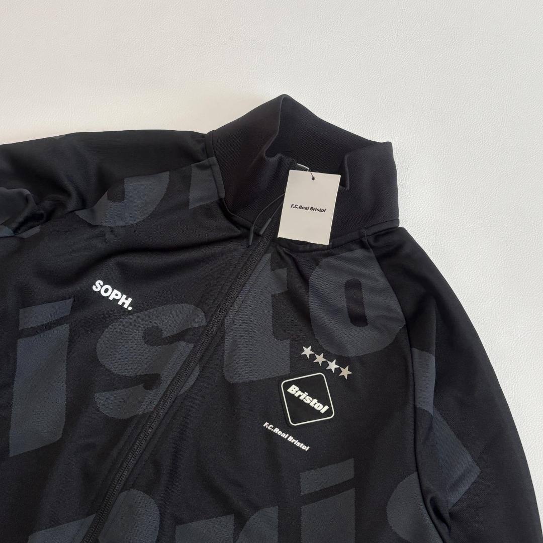 【新品】F.C.R.B. SOPH. ジャージ ビッグロゴ 総柄 M ブラック