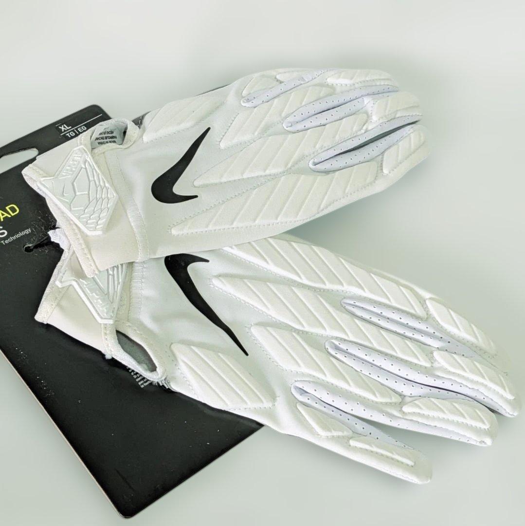 NIKE アメフトグローブ ホワイトXL保護ジェルパッド クッション性 グリップ