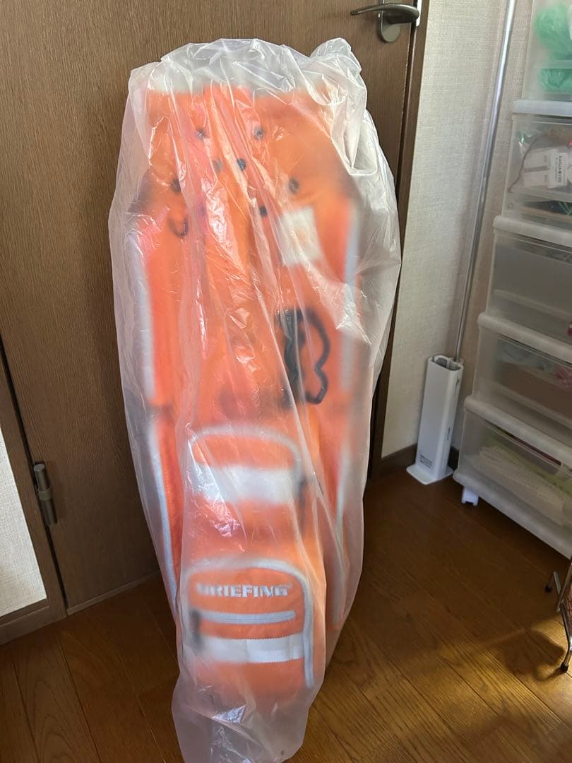 新品BRIEFING ゴルフキャディバッグ オレンジ