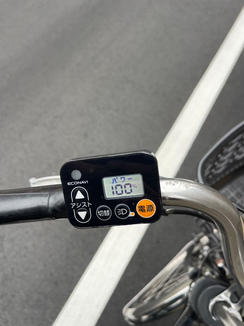 パナソニック電動アシスト自転車 ブラック 前カゴ付き26CPDE28