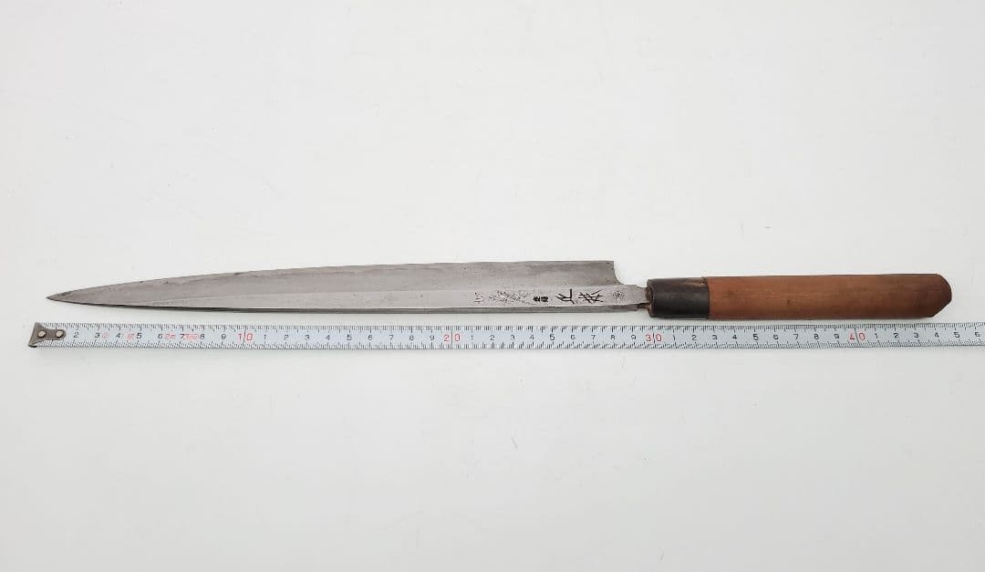 ③正本　柳刃包丁　刺身包丁　刃渡り約280mm
