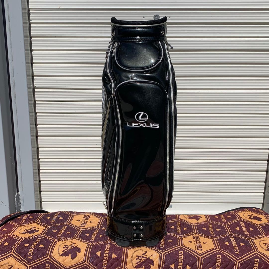 希少 非売品 レクサス LEXUS ゴルフ キャディバッグ 黒　エナメル