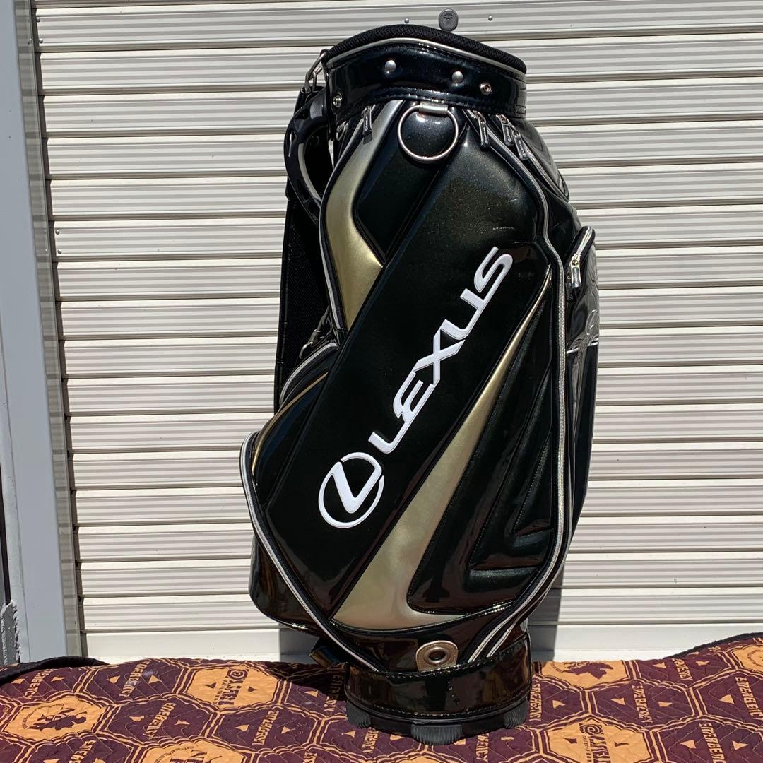 希少 非売品 レクサス LEXUS ゴルフ キャディバッグ 黒　エナメル