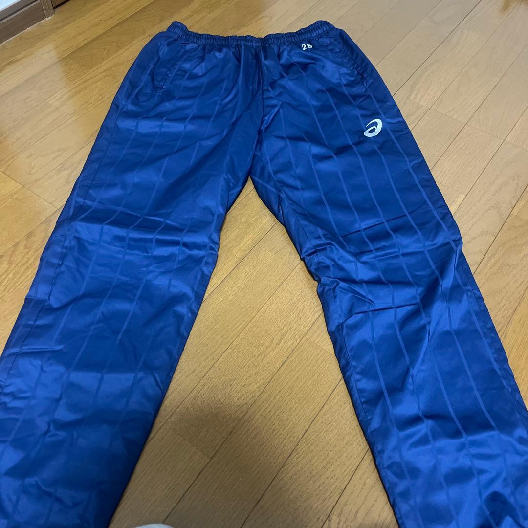 藤枝明誠Ｎｏ．23asics ピステ・ウィンドブレーカー 上下ネイビー