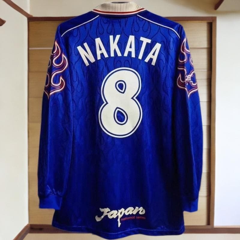 日本代表 1998 ワールドカップ ホーム長袖 中田英寿 8番 ユニフォーム