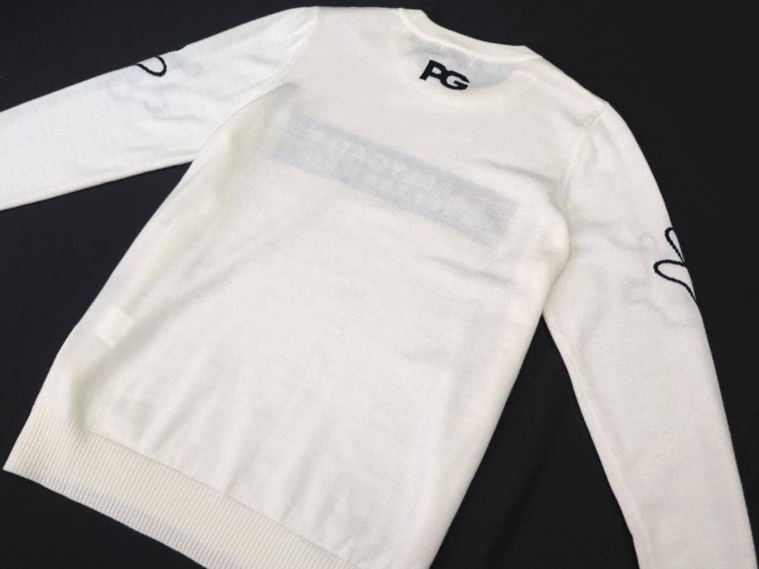 新品● パーリーゲイツ ●VICTORIA×AMOSSA クルーネックニット　L