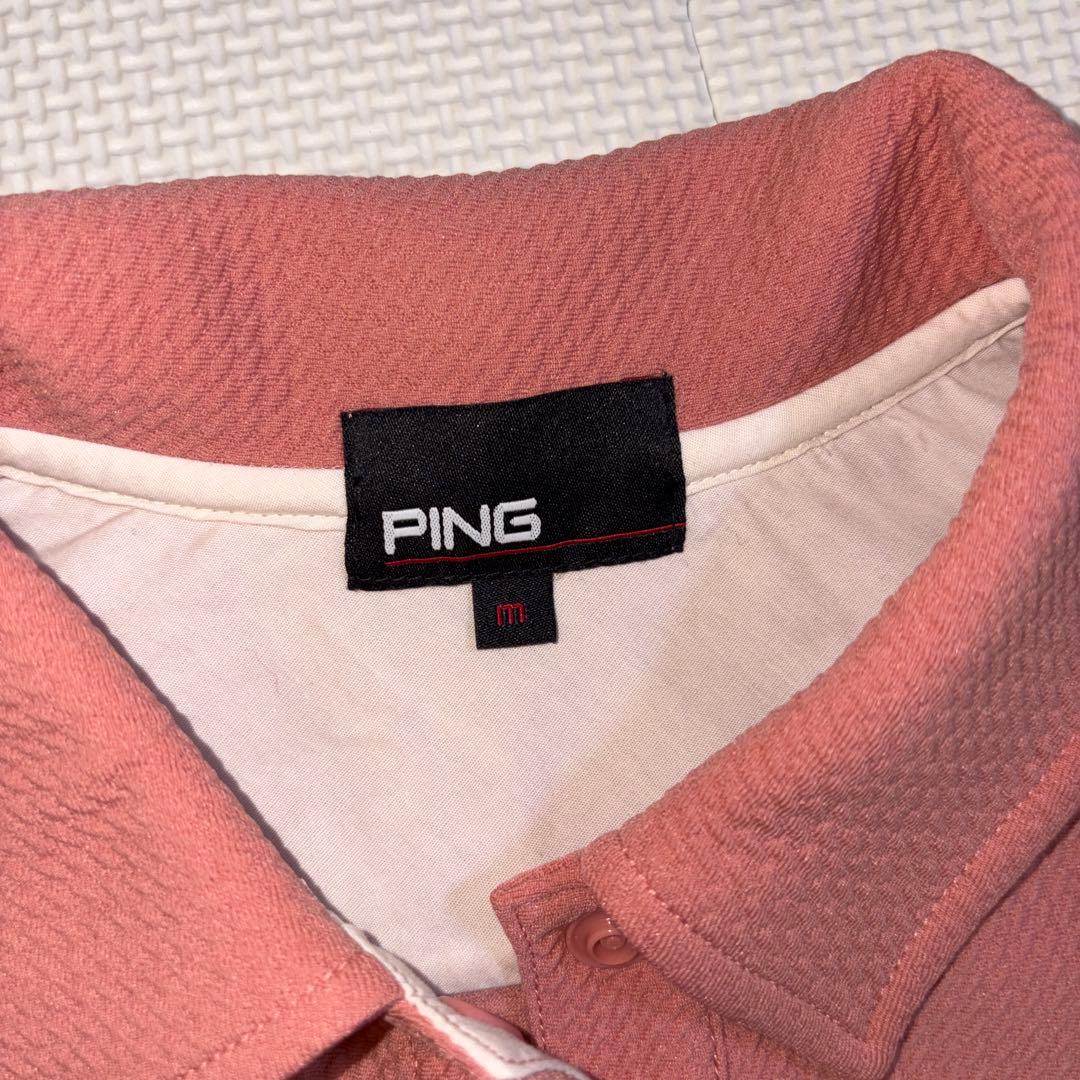 PING ピンク ポロシャツとショートパンツ セット