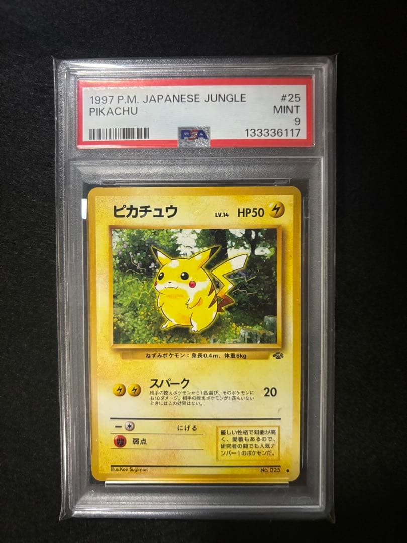 ポケモンカード　ピカチュウ　ジャングル　旧裏　psa9