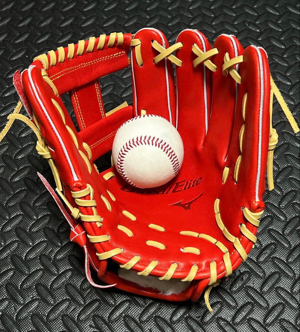 新品 ミズノ グローバルエリート 軟式 内野用 グローブ 長岡モデル