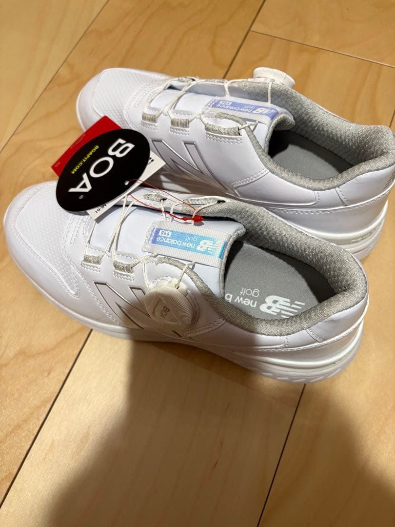 New Balance M-01 ホワイト ゴルフシューズ