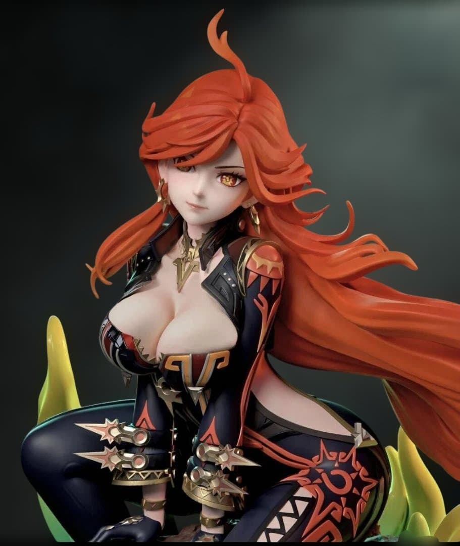 原神　マーヴィカ 20cm 炎神　ガレキ　未塗装未組立　美少女　1／7