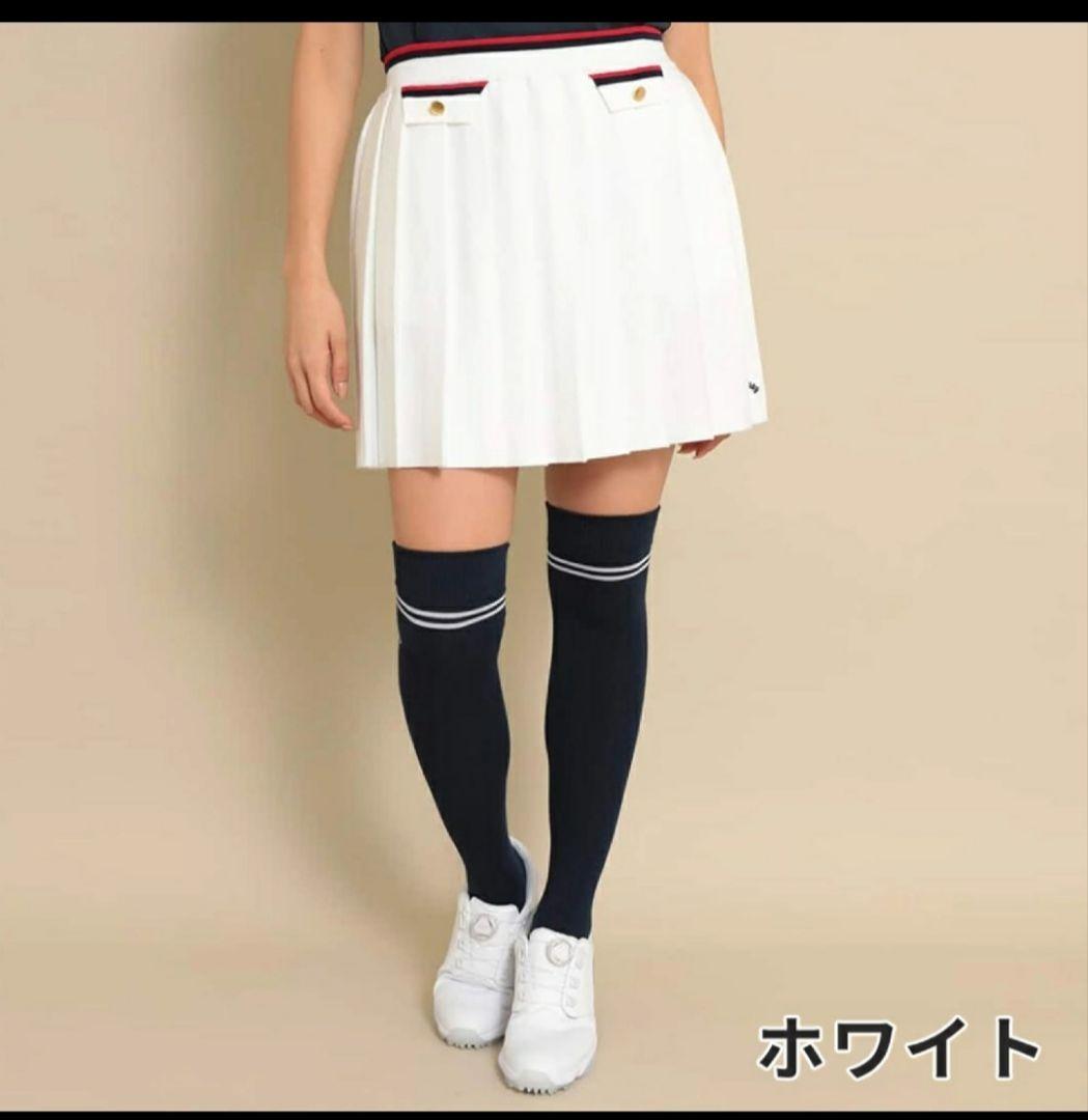 ★お値下げしましたCallaway キャロウェイニットホワイト プリーツスカート