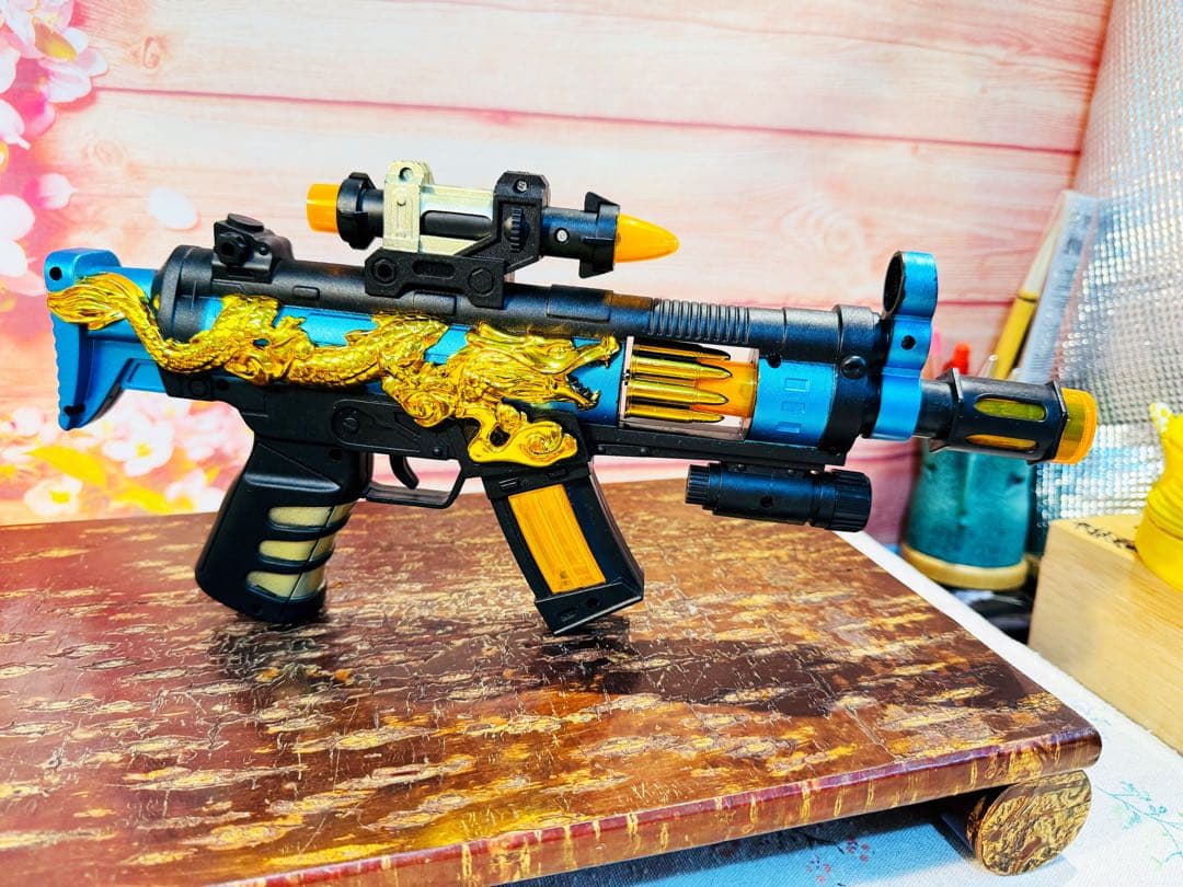 玩具 ピカピカ光る銃 プラスチック銃