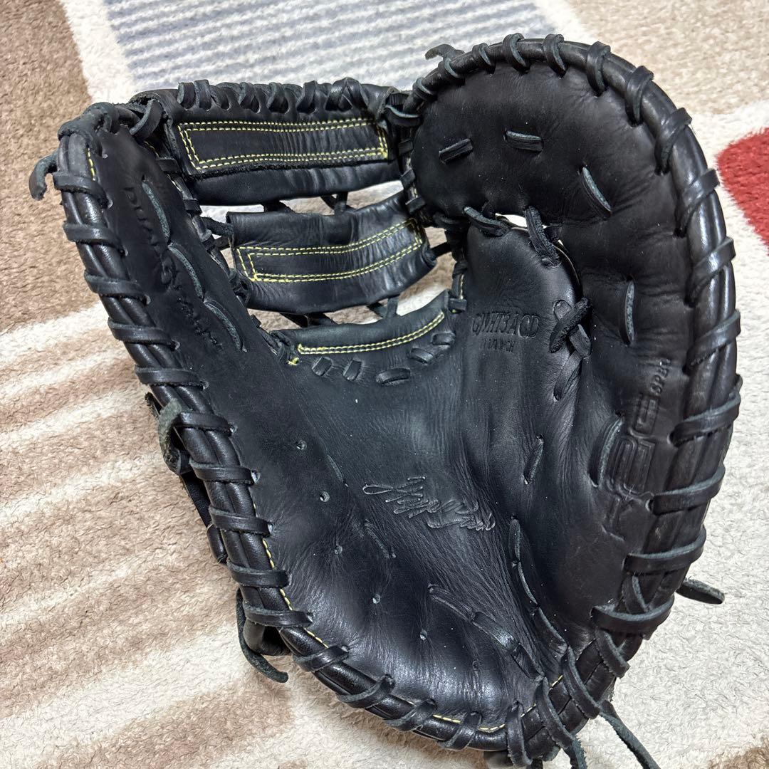 ✨美品✨Rawlings ブラック 少年軟式ファーストミット