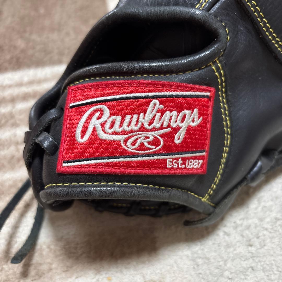✨美品✨Rawlings ブラック 少年軟式ファーストミット