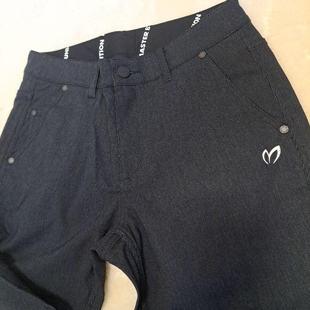 【美品】マスターバニーエディション パンツ 2(L) 黒×グレー ストレッチ