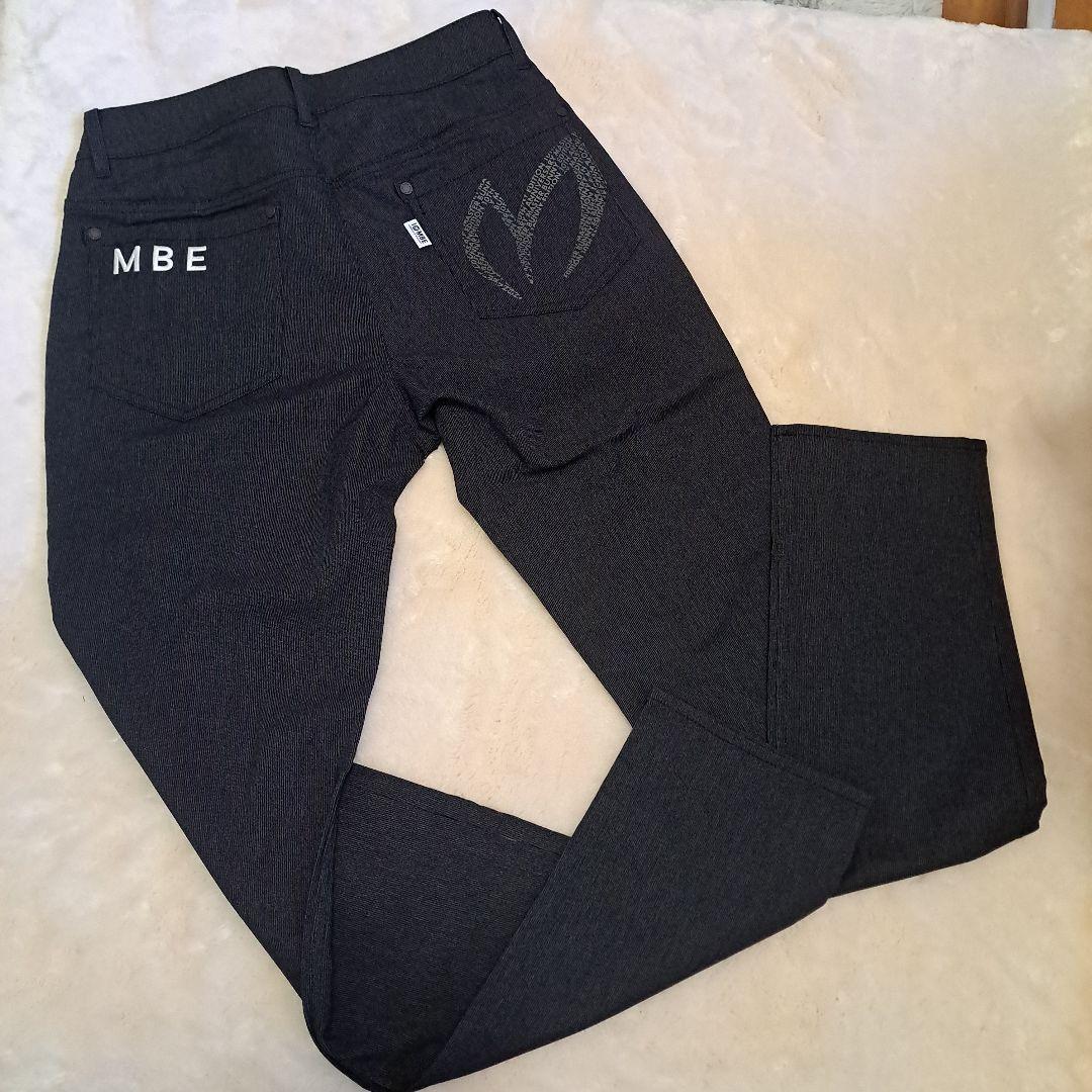 【美品】マスターバニーエディション パンツ 2(L) 黒×グレー ストレッチ