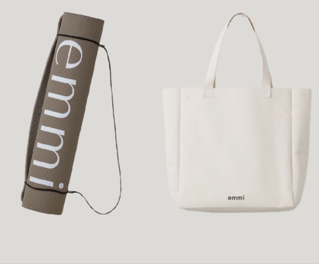 新品未使用 エミヨガ emmi yoga ヨガマット　ロゴトートバッグ セット