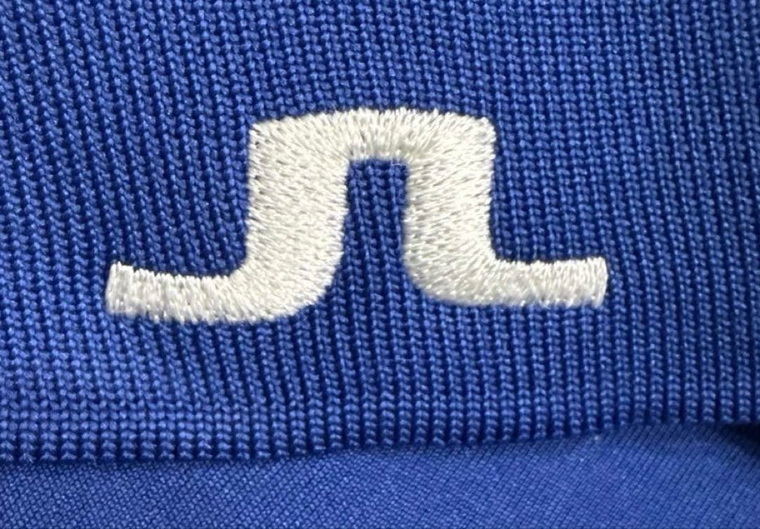 ジェイリンドバーグ　メンズ　4wayストレッチ　半袖　ポロシャツ　L ブルー