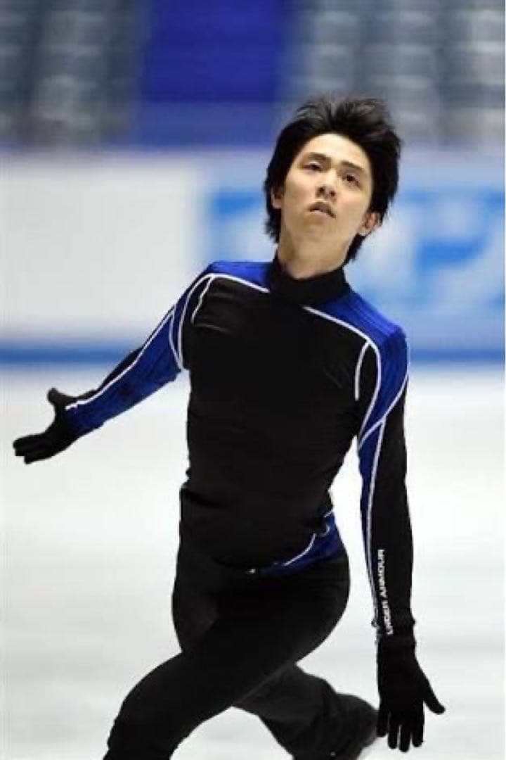 ②-1 羽生結弦　着用練習着　アンダーアーマー　CG　ブルー(同色、同タイプ)