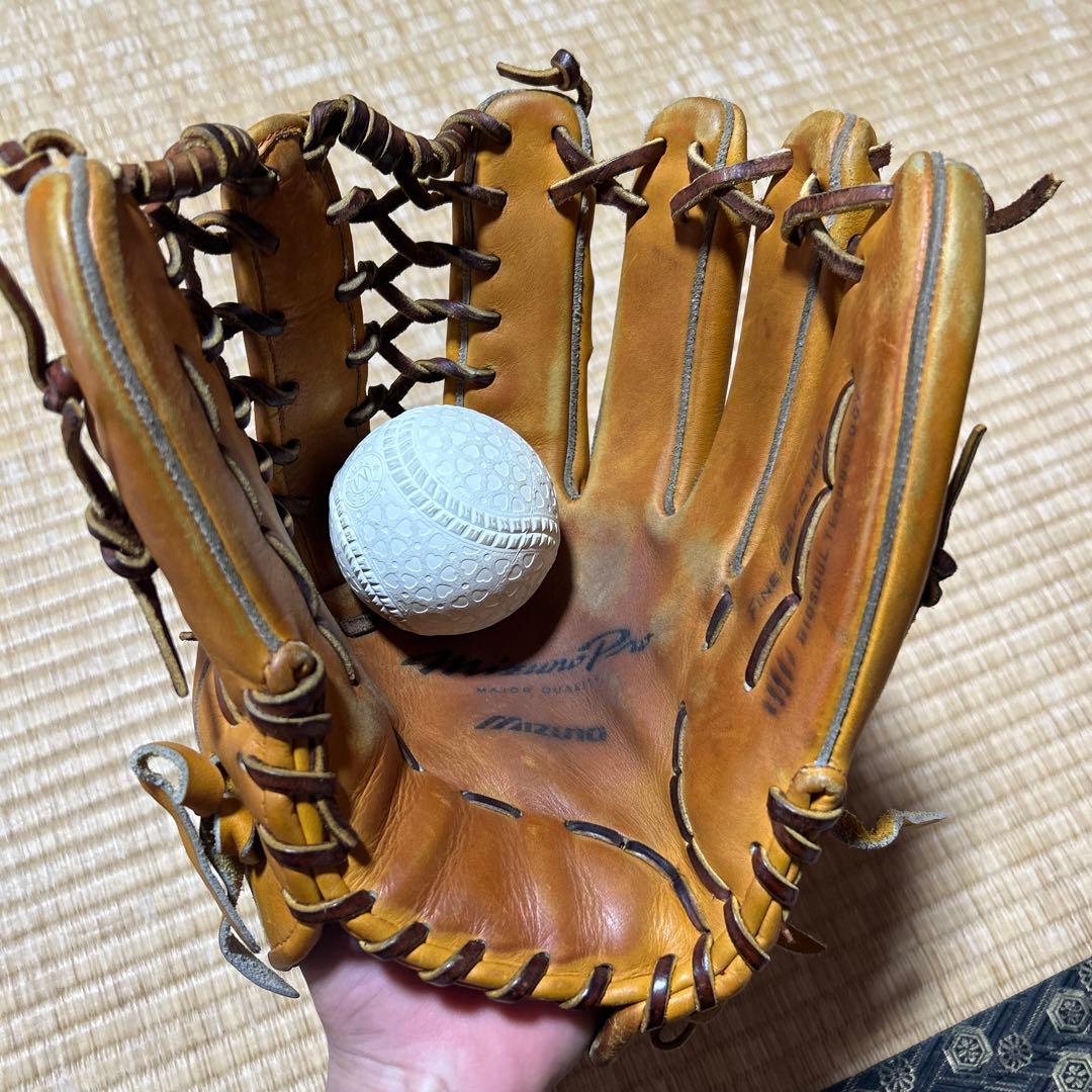 ミズノプロ　イチローモデル　ソフトボール外野用　指カバー　袋付き