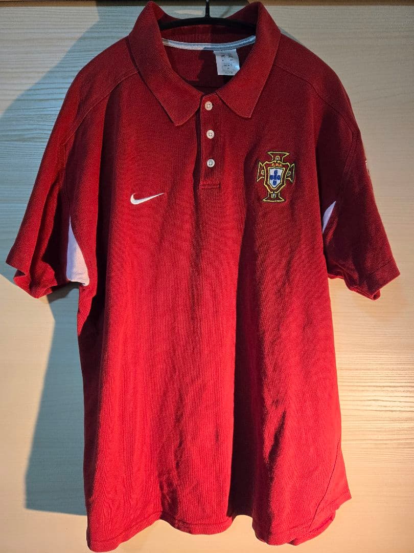 【激レア】00s ナイキ ポルトガル代表 ポロシャツ EURO2004 黄金世代