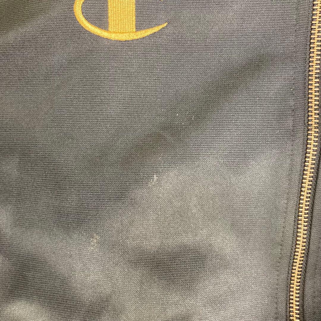 Champion チャンピオン ジャージ 上下 セットアップ 黒金 刺繍ロゴ O