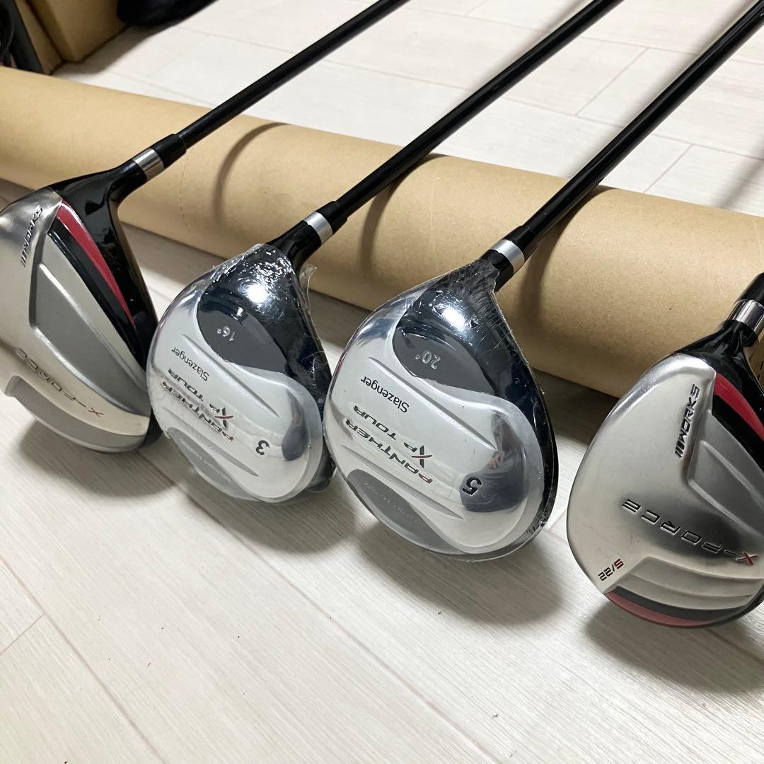 新品クラブ付/初心者オススメ❗️コースデビュー出来るクラブ13本揃ったゴルフセット