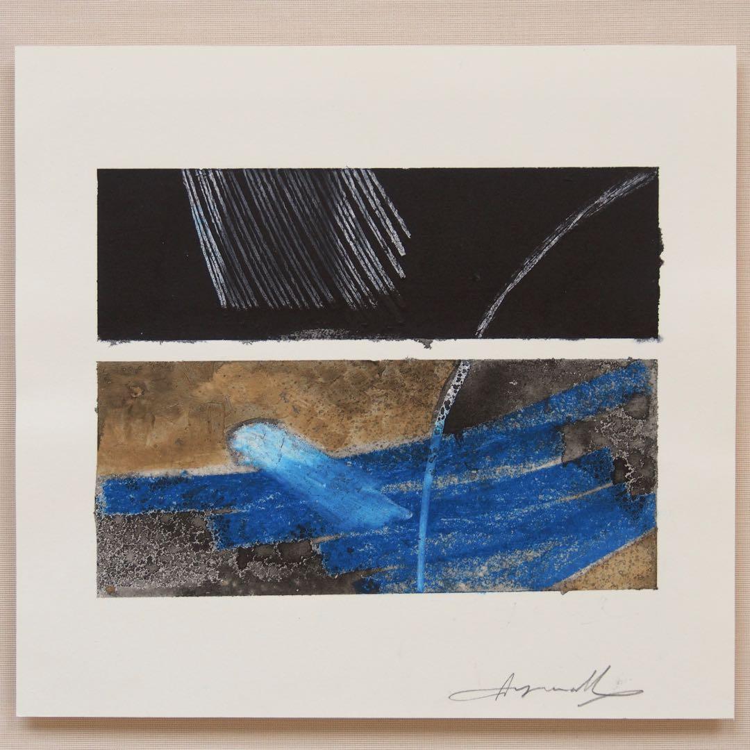 抽象画 アクリル オリジナル 作品 マット付き 絵画 現代アート インテリア