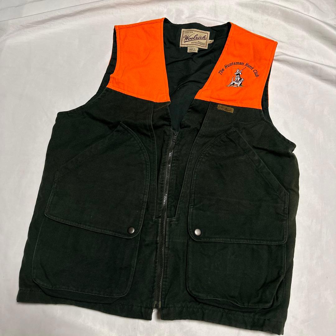 90's Woolrich ウールリッチ ウール ハンティングベスト グリーン