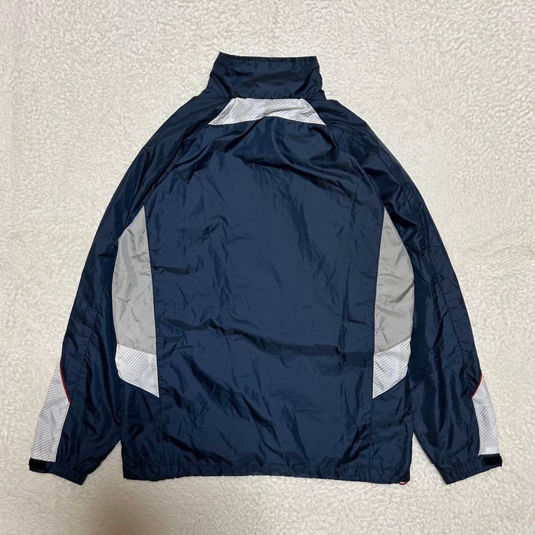NIKE ナイキ ウインドブレーカー セットアップ 上下 ネイビー 刺繍ロゴ L